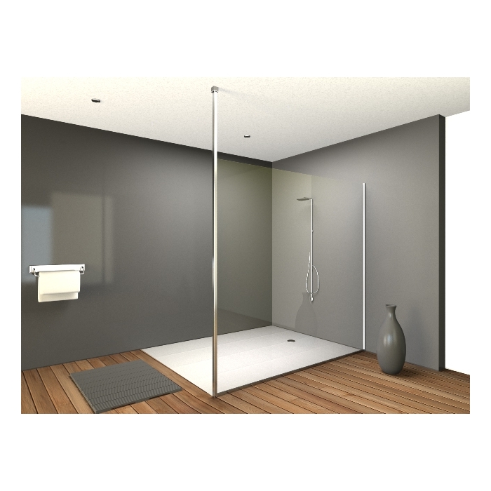 Kit poteau sol plafond pour douche Walk-in