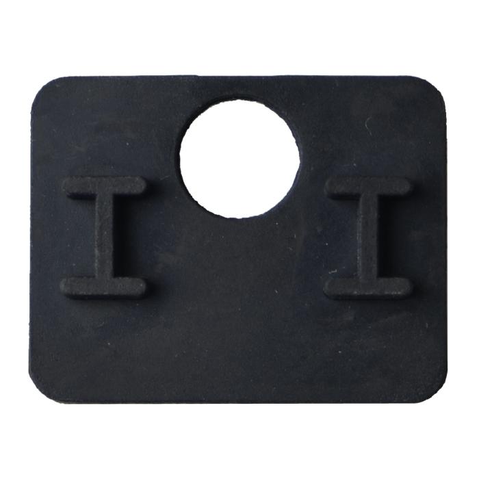 Cale caoutchouc pour systmes de pinces  verre, modle F6