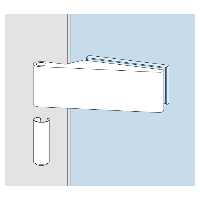 Charnire de porte en verre Studio Classic