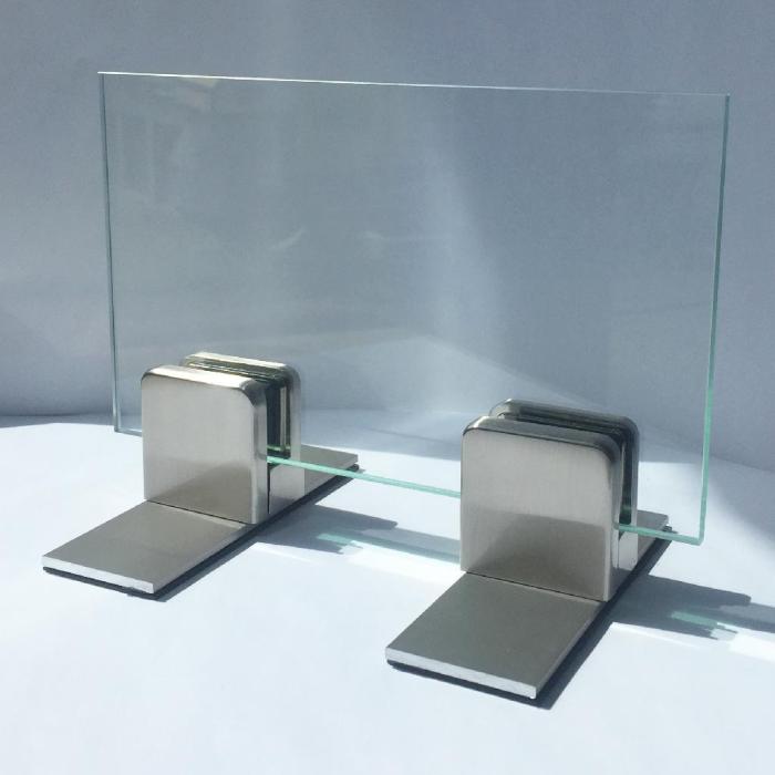 Pince (sans caoutchouc) cloison en verre / protecteur hyginique avec pied anti-drapant